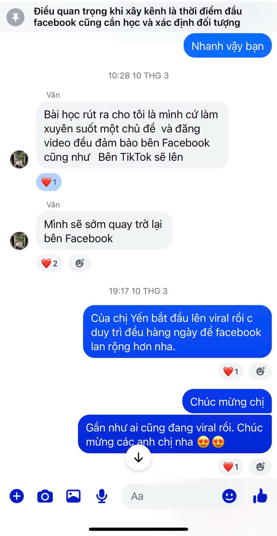 Feedback học viên 1